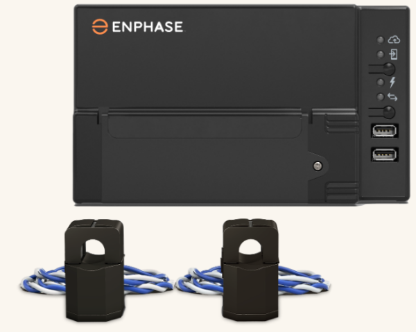 Enphase IQ Gateway-S Einphasig und 3-phasig gemessen mit 2 Stromwandlerringen |