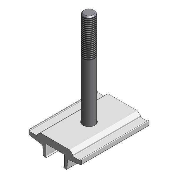 ValkPitched Gegenblech mit Edelstahlschraube M8x75 mm, Alu |